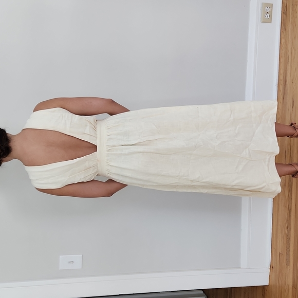 Linen Boho Midi Dress - Picture 3 of 3